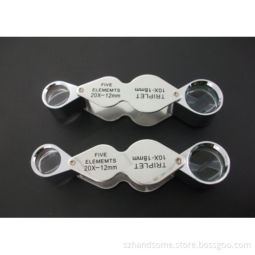 Mg-22181 2-in-1 Jewelry Loupe with 10X & 20X Magnification